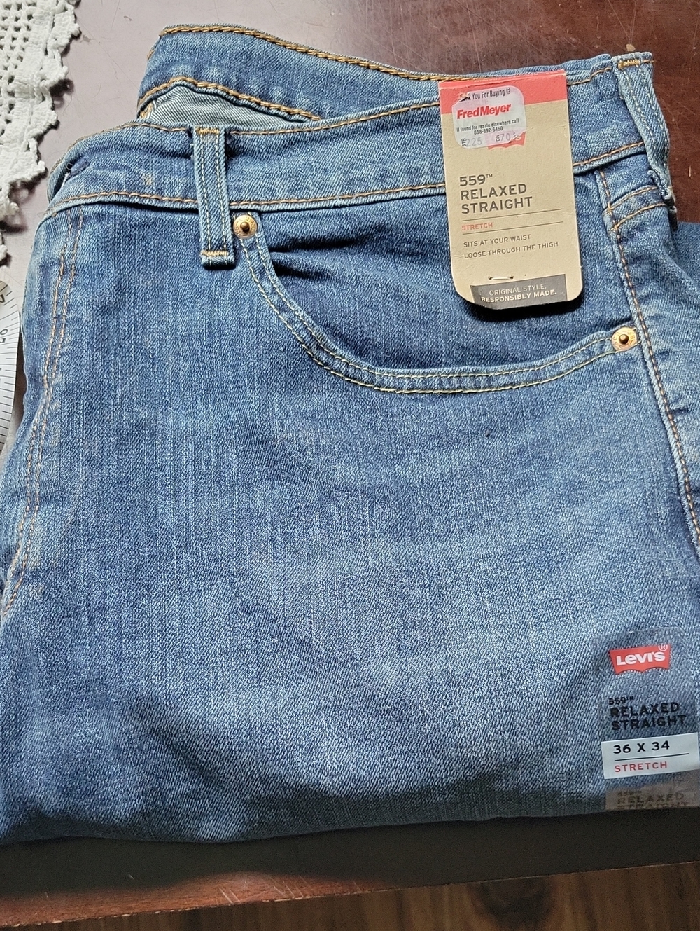 Levi's Light Blue Relaxed Straight Jeans